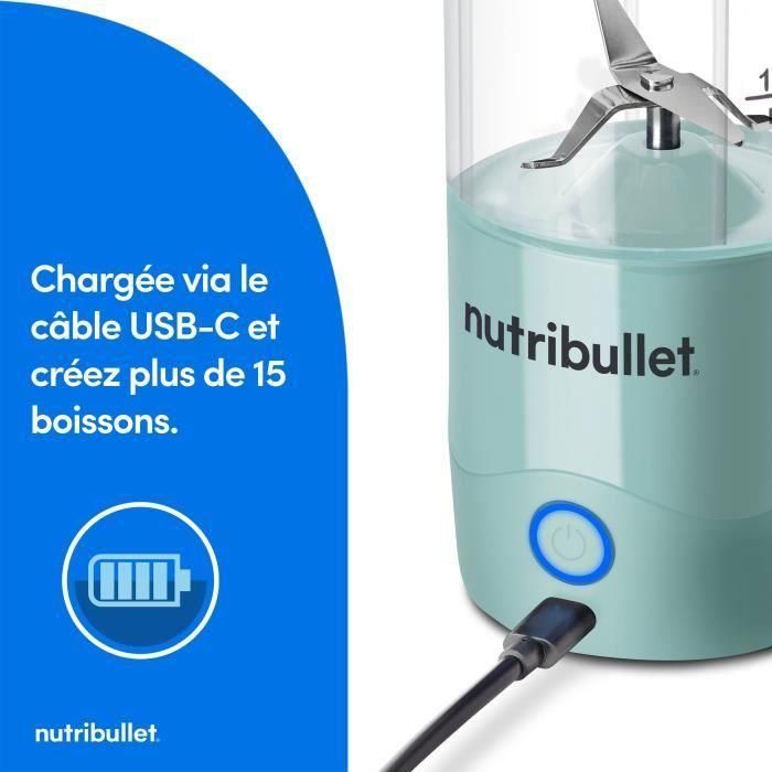 Licuadora - NUTRIBULLET - NBP003LBL - Licuadora portátil - Azul claro 2 Licuadora - NUTRIBULLET - NBP003LBL - Licuadora portátil - Azul claro 2