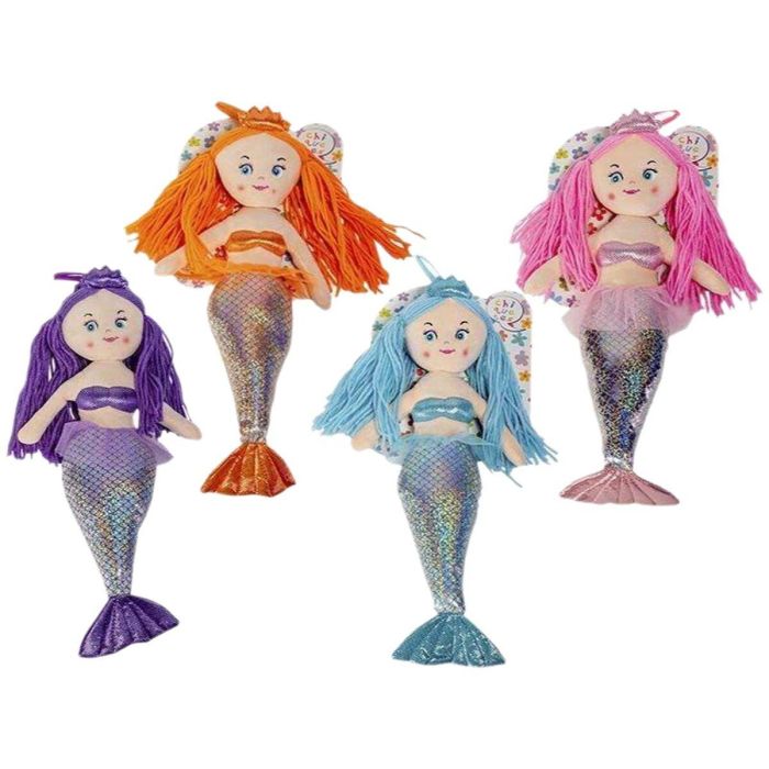 Beatriz Muñeca Sirenita de 40 cm en 4 Colores Surtidos, Juguete Infantil para Niñas a partir de 3 Años
