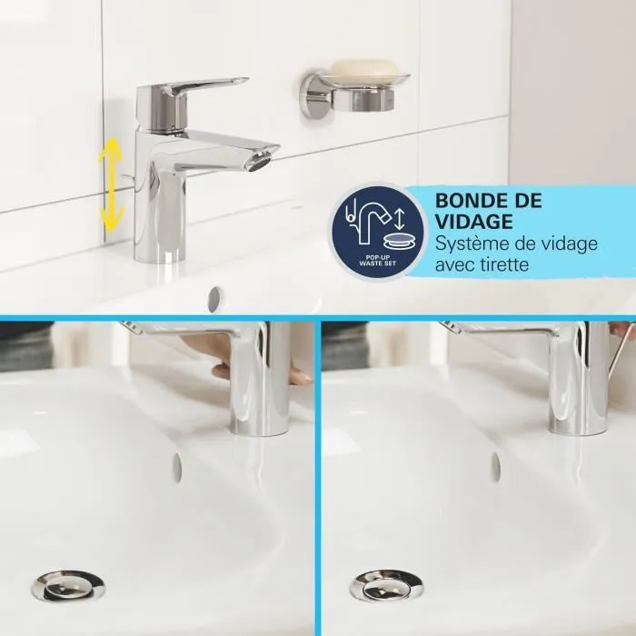 Grohe 234552432 Mezclador Monomando de Lavabo Negro Mate Talla M Caño Mediano Extraíble Ahorro de Agua 5 Grohe 234552432 Mezclador Monomando de Lavabo Negro Mate Talla M Caño Mediano Extraíble Ahorro de Agua 5