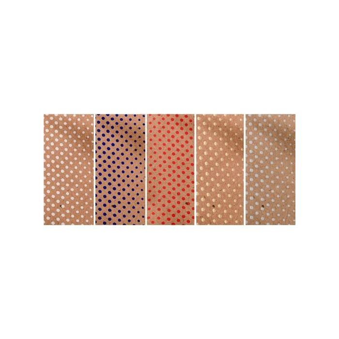 Wonder Wrapper Papel De Regalo Rollo 0,7 X 2M Kraft 100% Reciclado 1000 Puntos Surtido Expositor 50 Ud
