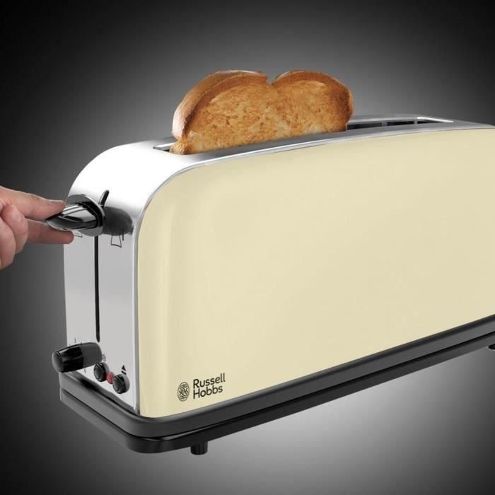 Russell Hobbs Tostador Classic Cream 21395-56, Ranura Alargada, Ajuste de Tueste, Función Pan Congelado, Bandera Recogemigas 1 Russell Hobbs Tostador Classic Cream 21395-56, Ranura Alargada, Ajuste de Tueste, Función Pan Congelado, Bandera Recogemigas 1