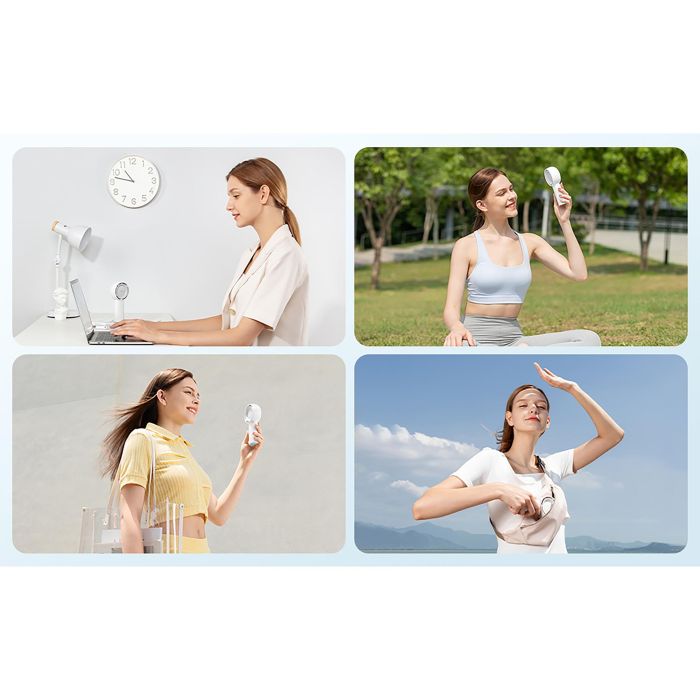 Jisulife FA43 Ventilador Portátil Life 5 Plus, Mano/Sobremesa, 5 Velocidades, Batería 4000 mAh, 15.5h Autonomía, USB-C 8 Jisulife FA43 Ventilador Portátil Life 5 Plus, Mano/Sobremesa, 5 Velocidades, Batería 4000 mAh, 15.5h Autonomía, USB-C 8