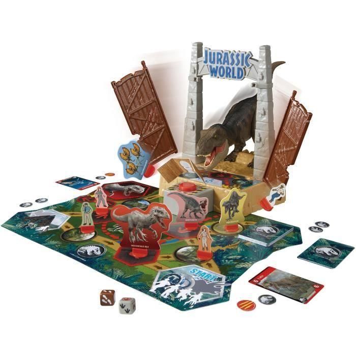 Epoch 7514 T-Rex Panic Jurassic World - Juego de Mesa de Aventura Emocionante para Niños, Escapa de Dinosaurios +6 Años 1
