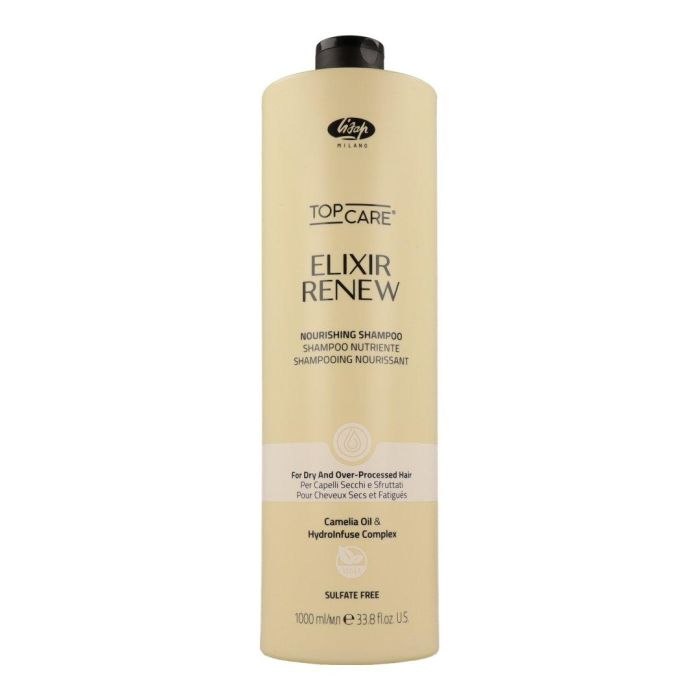 Lisap Top Care Elixir Champú Nutritivo Profesional para Cabello Seco o Dañado 1000ml