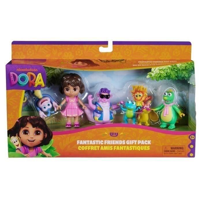 Spinmaster SPI6073738 Dora la Exploradora - Caja de Amigos Fantásticos - 5 Figuras