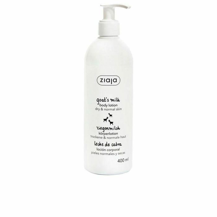 Ziaja Loción Corporal Hidratante con Leche de Cabra y Vitamina A para Piel Seca, Agrietada y Muy Seca | Suaviza y Revitaliza 400 ml
