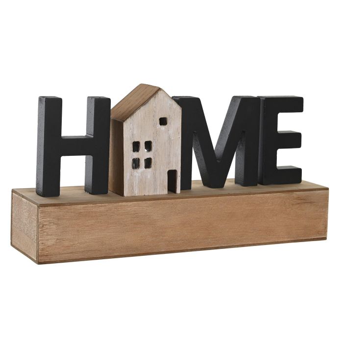 DKD Home Decor Chic home Boho Decoración Natural Negro LED MDF 8 x 17 x 34 cm (2 Unidades) 3