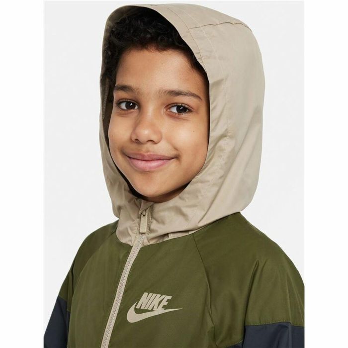 Chaqueta Deportiva para Niños Nike Sportswear Windrunner Verde 44-45 3