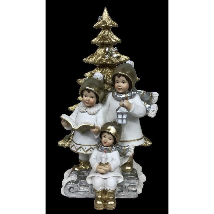 Figura Navidad Moderna DKD Home Decor Multicolor 11.5 x 21 x 11.5 cm (2 Unidades) 1