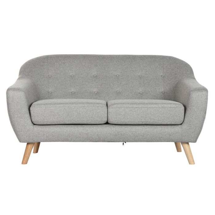 DKD Home Decor Sofá Scandi de 2 plazas de poliéster y rubberwood Gris Natural 84 x 82 x 146 cm Desmontable 0 DKD Home Decor Sofá Scandi de 2 plazas de poliéster y rubberwood Gris Natural 84 x 82 x 146 cm Desmontable 0