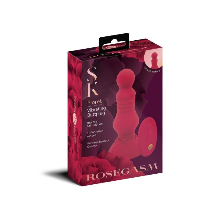 Vibrador anal Secret Kisses Rojo 1