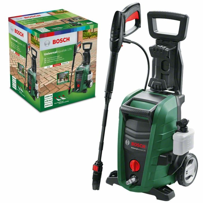 Bosch UniversalAquatak 135 Hidrolimpiadora de Alta Presión 135 Bares, 1900W, 410 L/h, Motor Asíncrono, Bomba de Aluminio 5 Bosch UniversalAquatak 135 Hidrolimpiadora de Alta Presión 135 Bares, 1900W, 410 L/h, Motor Asíncrono, Bomba de Aluminio 5