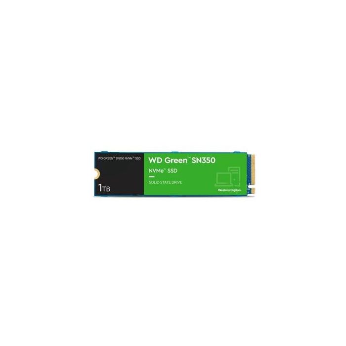 Western Digital WDS100T3G0C Green SN350 Unidad de Estado Sólido Interna NVMe 1TB M.2 0 Western Digital WDS100T3G0C Green SN350 Unidad de Estado Sólido Interna NVMe 1TB M.2 0
