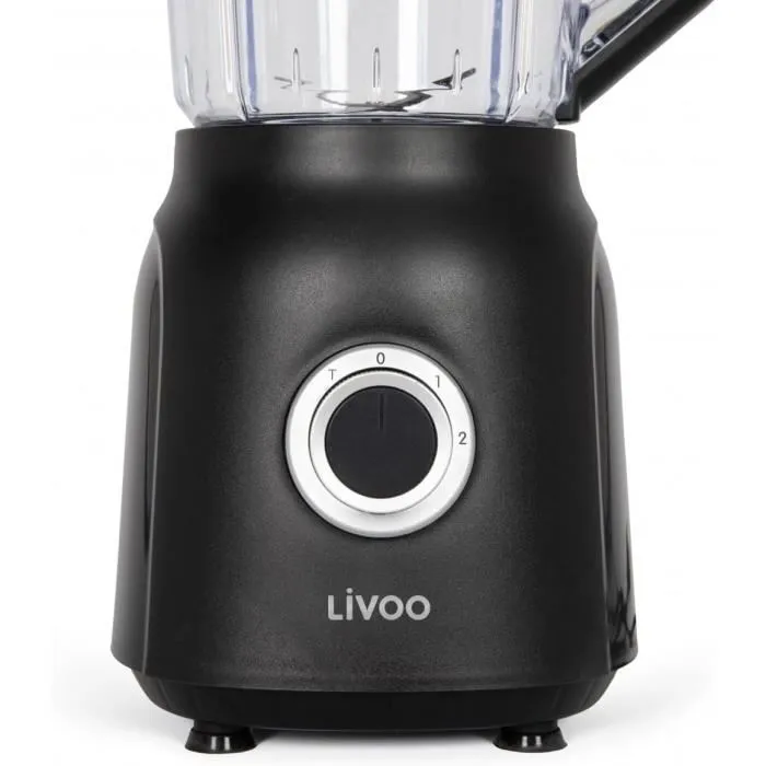 Livoo Batidora LIV1713288596245, 1,5 L, 600 W, 22.000 rpm, 2 velocidades, Negra 2