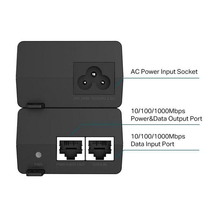 Tp-link Inyector PoE+ TL-POE160S, 30W, 2 Puertos Gigabit, IEEE802.3af/at, Plug & Play, Montaje en Pared/Escritorio 2 Tp-link Inyector PoE+ TL-POE160S, 30W, 2 Puertos Gigabit, IEEE802.3af/at, Plug & Play, Montaje en Pared/Escritorio 2