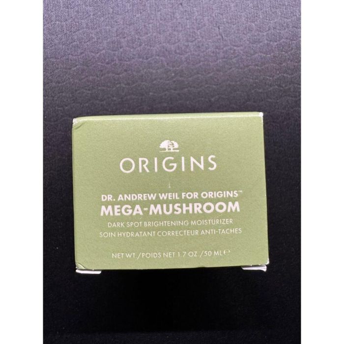 Origins Mega Mushroom Crema Hidratante Correctora de Manchas, Iluminadora Anti-Hiperpigmentación, Hongos Reishi, Vit C, Hialurónico 50ml