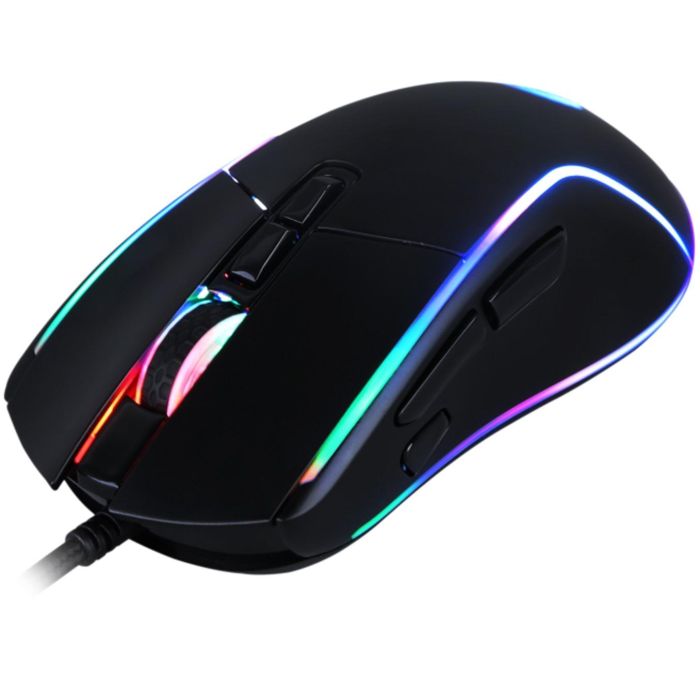 DeepGaming DeepDarth Ratón Gaming Óptico RGB 6400 DPI 8 Botones Programables con Sensor 3610 y Cable Trenzado USB 2 DeepGaming DeepDarth Ratón Gaming Óptico RGB 6400 DPI 8 Botones Programables con Sensor 3610 y Cable Trenzado USB 2