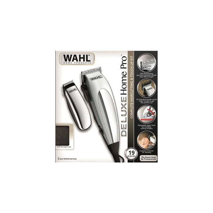 Wahl 79305-1316 Cortapelos y Recortadora de Precisión Deluxe Homepro con Cuchillas de Carbono Autoafilables y Motor Potente 2