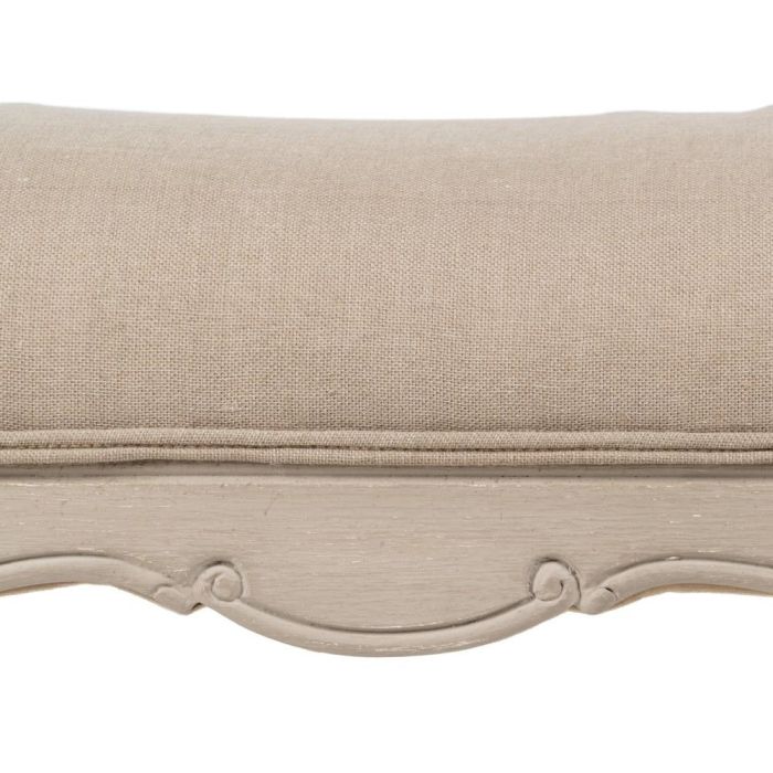 Banqueta Beige Dm-Madera Salón 137 X 45 X 74 cm