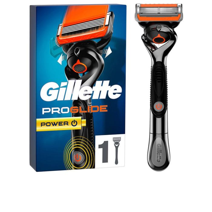 Gillette Fusion ProGlide Power: Maquinilla de Afeitar Hombre con 5 Hojas Antifricción + 1 Recambio