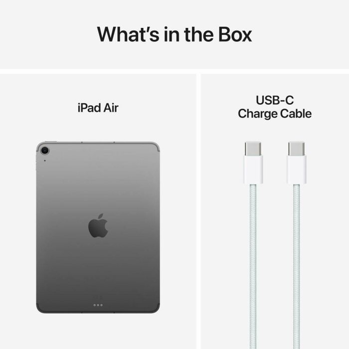 Apple MCFV4TY/A | iPad Air 11" Wi-Fi + 5G con Chip M3, 128GB, Pantalla Liquid Retina y Apple Intelligence - Gris Espacial 1