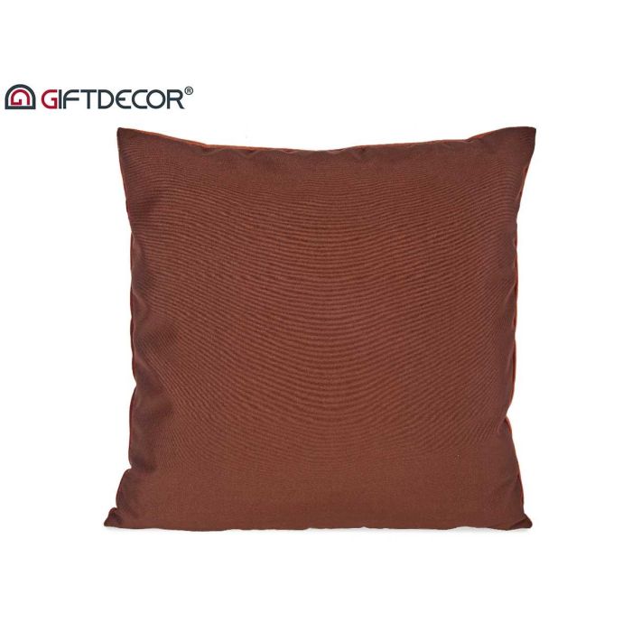 Cojín de terciopelo naranja 45x45 cm - Giftdecor (8 Unidades) 2 Cojín de terciopelo naranja 45x45 cm - Giftdecor (8 Unidades) 2