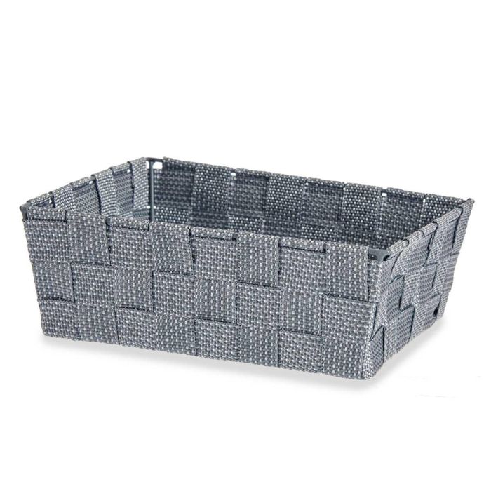 Cesta Tela Rect Sin Asas 24Cm Gris Kipit (24 Unidades) 2 Cesta Tela Rect Sin Asas 24Cm Gris Kipit (24 Unidades) 2