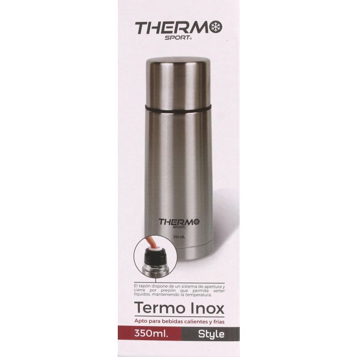 Termo Inox 350 ml Thermosport - Estilo deportivo (12 Unidades) 1 Termo Inox 350 ml Thermosport - Estilo deportivo (12 Unidades) 1