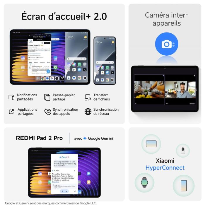Xiaomi Redmi Pad 2 Pro Tablet 12.1" 2.5K 6GB RAM 128GB Almacenamiento Octacore Gris Grafito Snapdragon 7s Gen 4 3