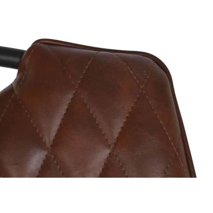 DKD Home Decor Silla 51 x 87 x 48 cm Marron Oscuro Negro (4 Unidades) 4