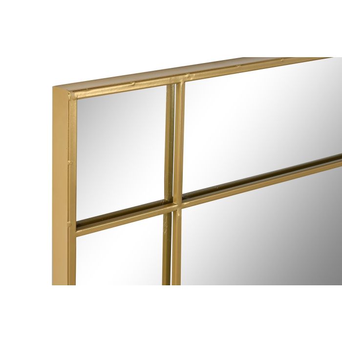 Espejo Loft DKD Home Decor Dorado 3 x 90 x 90 cm 1