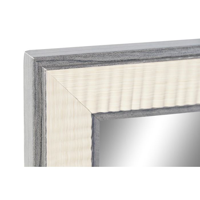 Espejo de pared DKD Home Decor 35 x 2 x 125 cm Cristal Gris Marrón Blanco Poliestireno (4 Piezas) 1