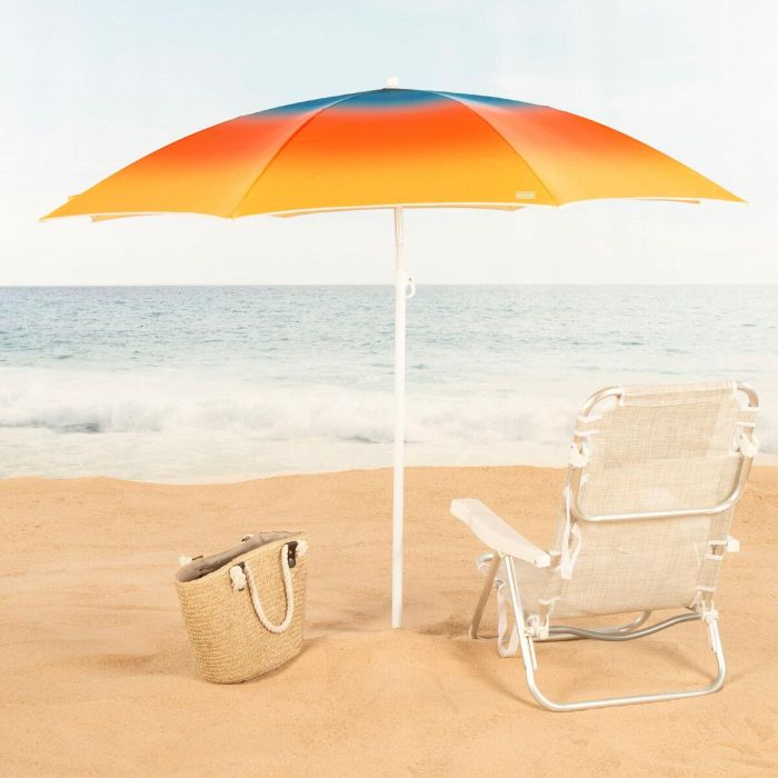 Sombrilla de playa Aktive Multicolor 180 x 195 x 180 cm (6 Unidades) 5