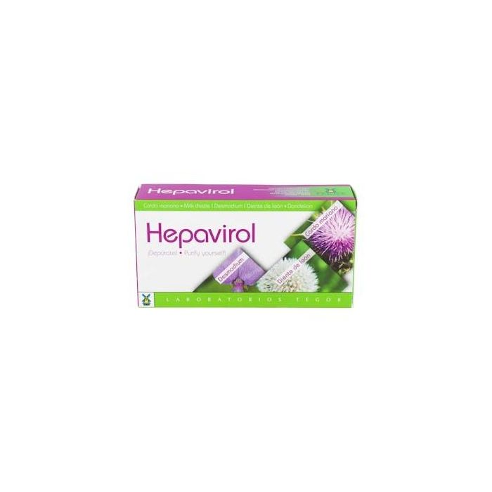 TEGOR Hepavirol 60 Cápsulas con Cardo Mariano y Diente de León