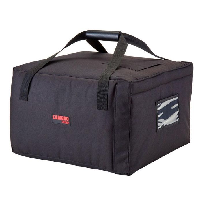 CAMBRO - GBP518-110 -Bolsa de pizza térmica para delivery (3 cajas de pizza de 45,7 cm o 4 de 40,6 cm) - 49,5 x 49,5 x 32 cm - Negro