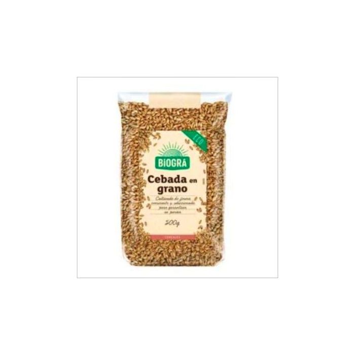 BIOGRA Cebada en Grano Bio 500g, ideal para pan, vegano y sin lactosa
