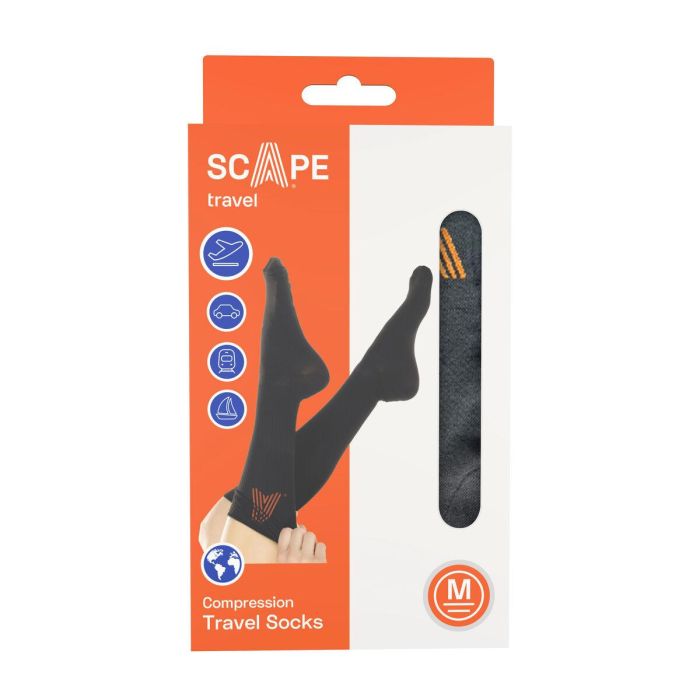Calcetines de Compresión Scape Travel Negro 4