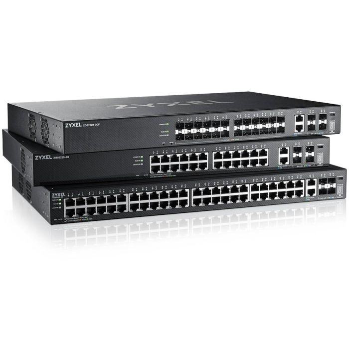 Zyxel XGS2220-30F-EU0101F Switch Gestionado L3, 24 SFP, 4 SFP+, 2 Ethernet 10G, Negro 4