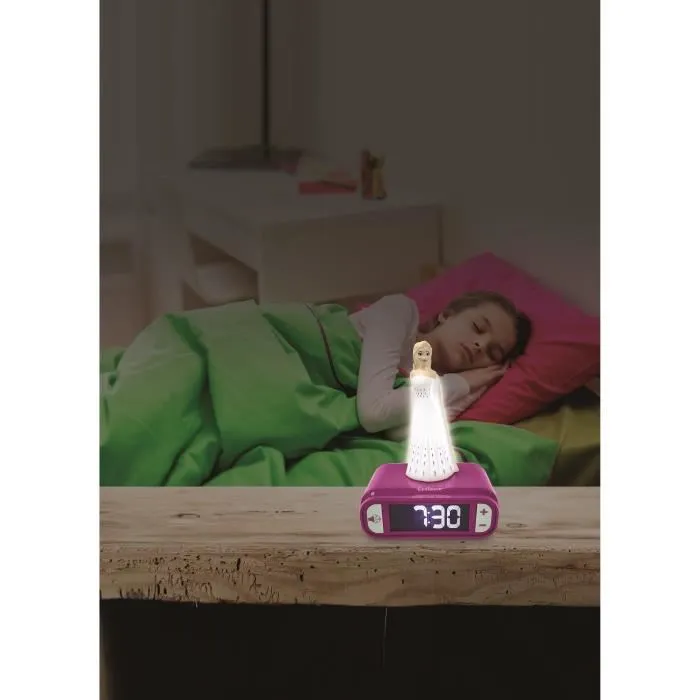 Lexibook Radio Despertador con Luz Nocturna The Snow Queen II Elsa Frozen 2 Efectos de Sonido y Alarma con Tonos Inspirados 3 Lexibook Radio Despertador con Luz Nocturna The Snow Queen II Elsa Frozen 2 Efectos de Sonido y Alarma con Tonos Inspirados 3