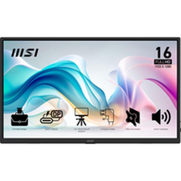 MSI 9S6-3PE50M-011 Monitor Portátil 15.6" IPS Full HD, Anti-Glare, USB-C/HDMI, Altavoces Integrados 9