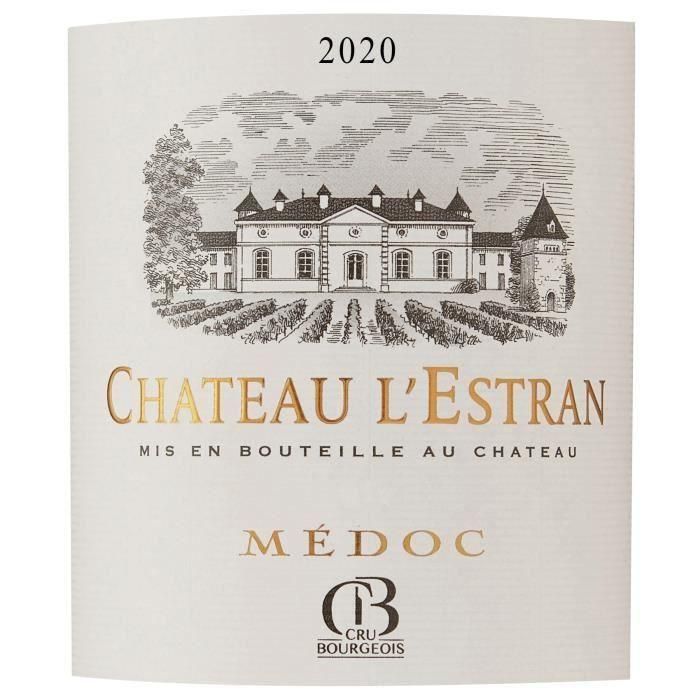 Château L'Estran 2021 Médoc Cru Bourgeois - Vino tinto de Burdeos 1