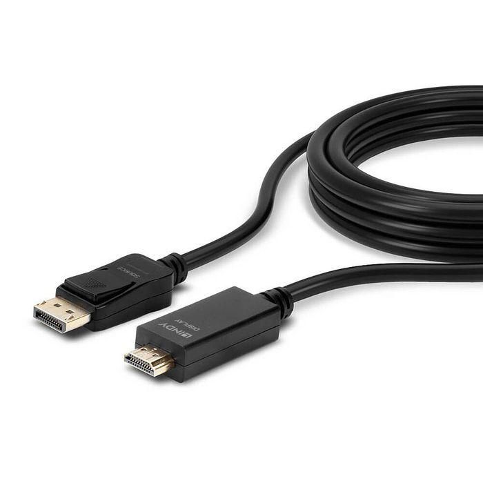 Lindy Cable DisplayPort a HDMI 3m 4K UHD 3840x2160@30Hz Compatible con Audio 7.1 para PC y Laptop a Monitor 4 Lindy Cable DisplayPort a HDMI 3m 4K UHD 3840x2160@30Hz Compatible con Audio 7.1 para PC y Laptop a Monitor 4