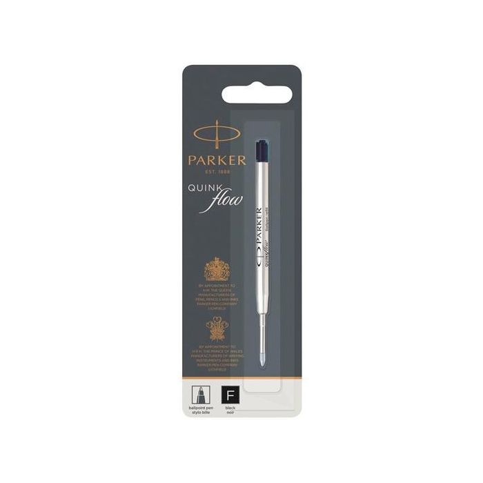 Parker Recambio de Bolígrafo Quinkflow Punta de Bola F Negro 0.8 mm