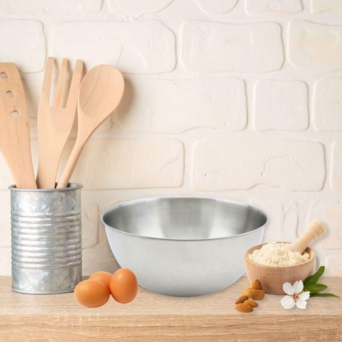 Juego de 2 ensaladeras y cubiertos para ensalada - FACKELMANN - 20,5 y 25 cm 1 Juego de 2 ensaladeras y cubiertos para ensalada - FACKELMANN - 20,5 y 25 cm 1