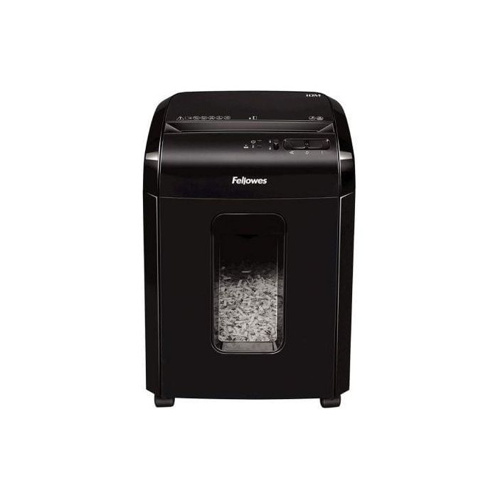 Destructora Fellowes 10M/ Corte en Partículas de 2 x 12mm/ Negra Destructora Fellowes 10M/ Corte en Partículas de 2 x 12mm/ Negra