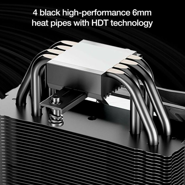 be quiet! Pure Rock 3 LX - Disipador de CPU de aire, 4 tubos de calor, 120mm PWM, TDP 190W, compatibilidad LGA 1851/1700/1200 & AM5/AM4, iluminación LED multicolor, Negro