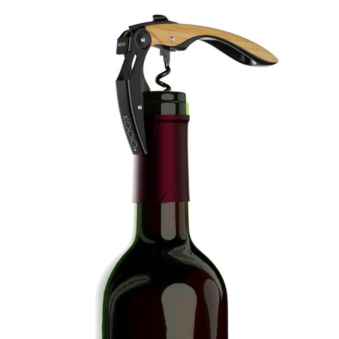 Koala Sacacorchos Camarero High Tech Acero Cromado Metal Brillo 11,5x1,8x2,9 cm 1