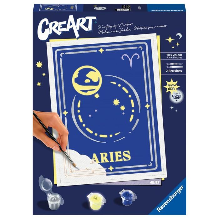 Ravensburger Creart Kit Pintar con Números Serie Trend D Zodiac: Aries