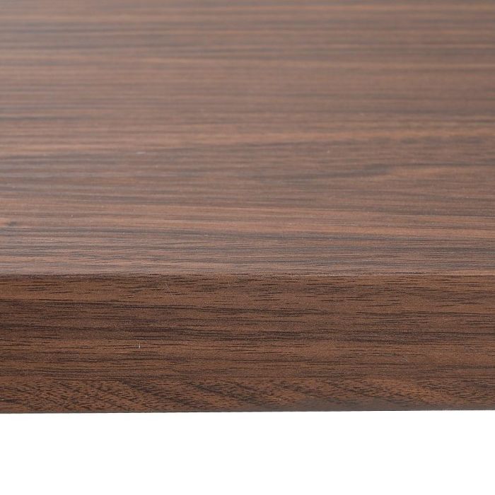 Mesa Comedor Marrón-Negro Dm-Metal 160 X 90 X 76 cm