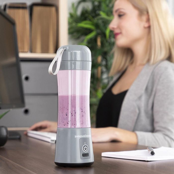 Batidora de Vaso Portátil Recargable Shakuit InnovaGoods 12 Batidora de Vaso Portátil Recargable Shakuit InnovaGoods 12